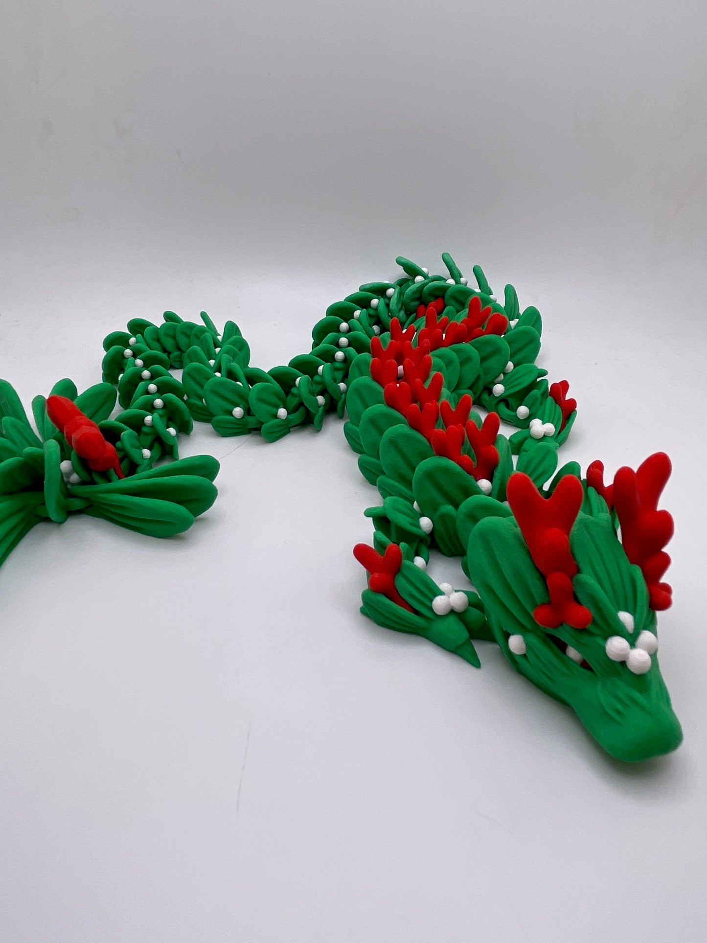 Mistletoe Dragon | 3D Printed Fidget Toy | Sensory Toy