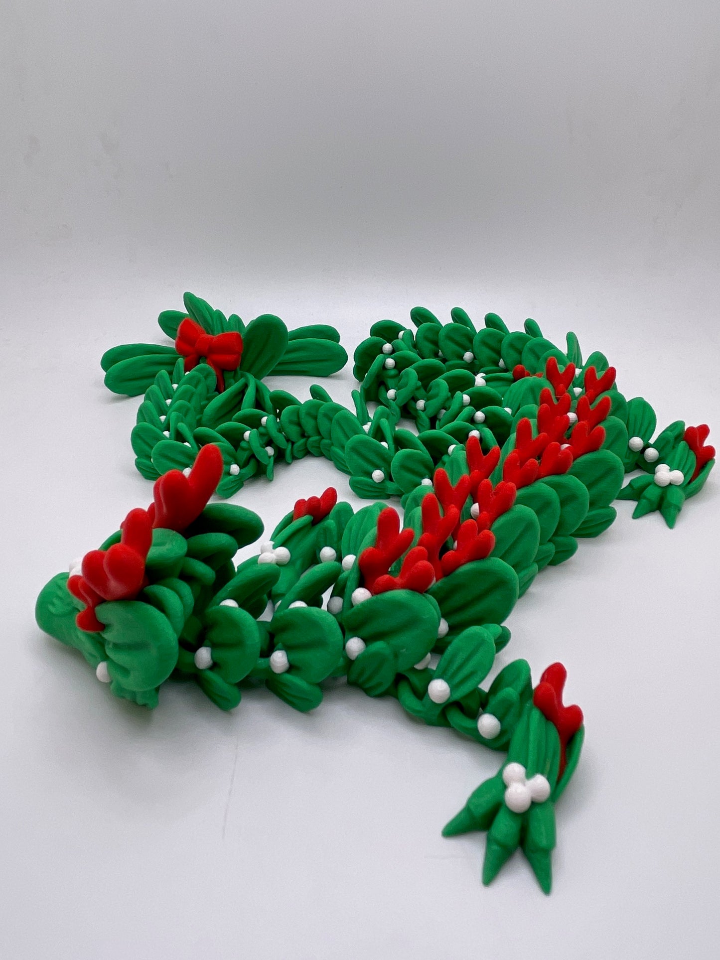 Mistletoe Dragon | 3D Printed Fidget Toy | Sensory Toy