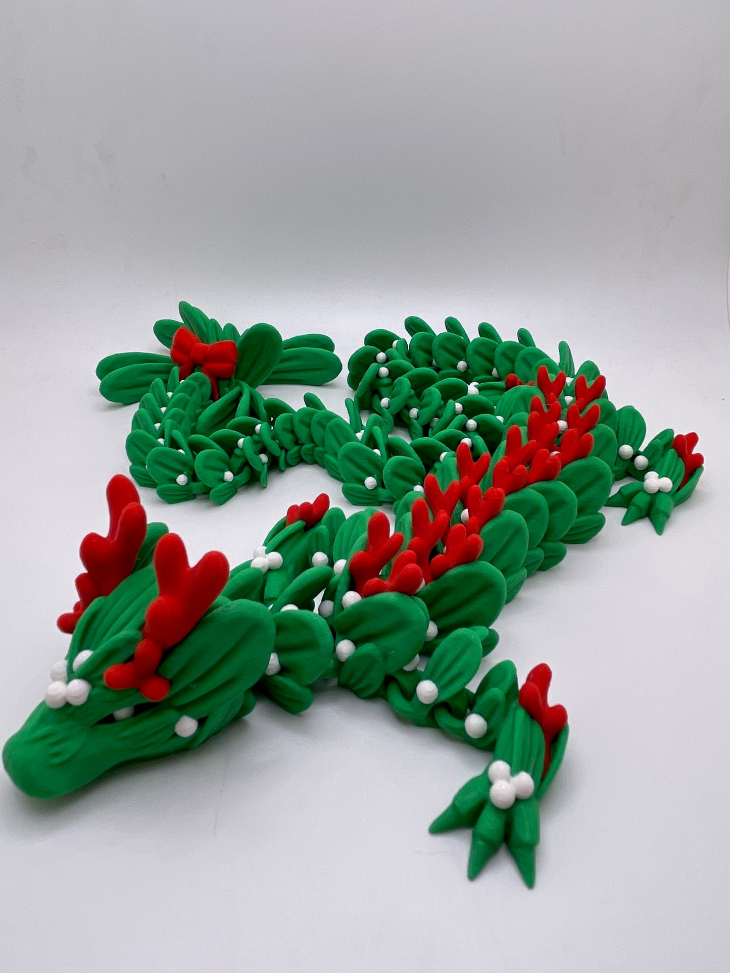 Mistletoe Dragon | 3D Printed Fidget Toy | Sensory Toy