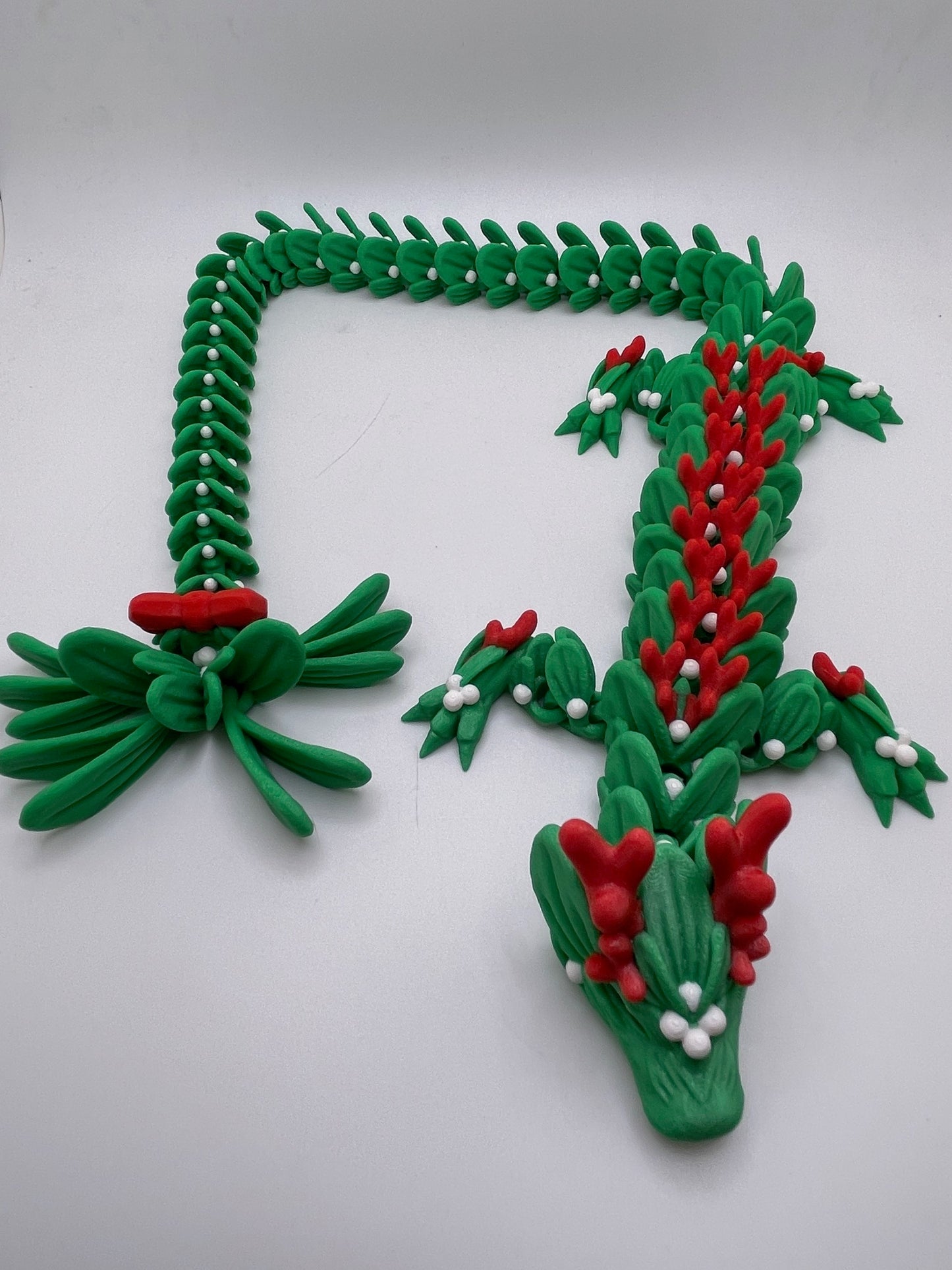 Mistletoe Dragon | 3D Printed Fidget Toy | Sensory Toy