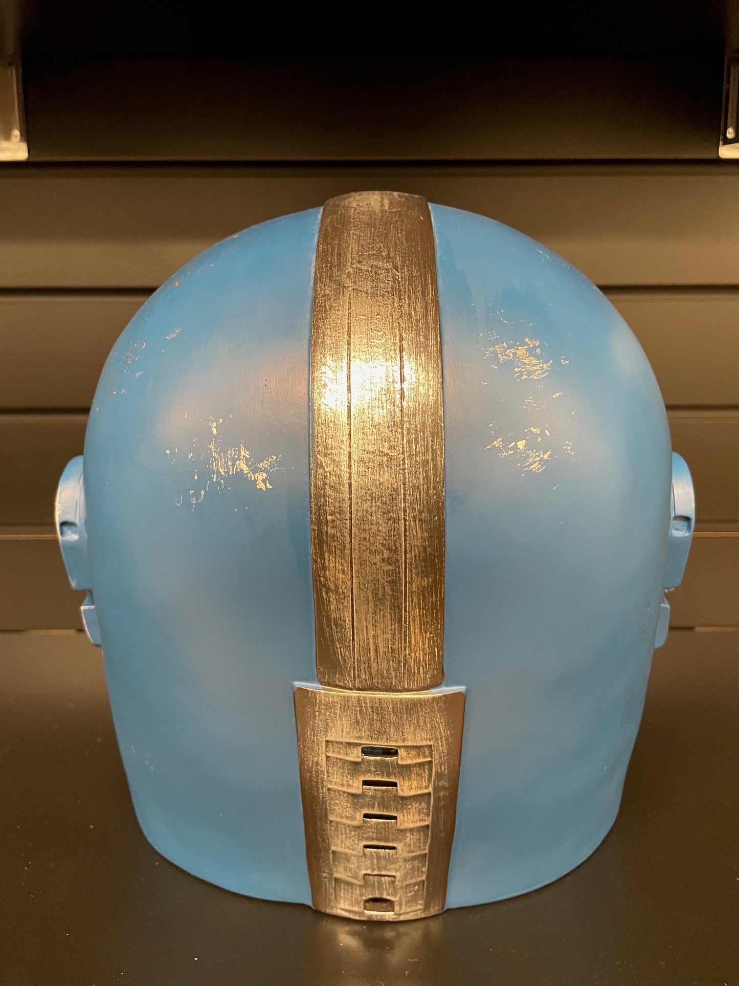 Mandalorian Helmet | Blue | Weathered | Cosplay