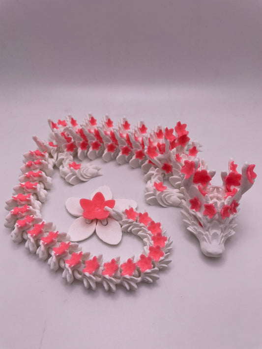 Cherry Blossom Dragon | 3D Printed Fidget Toy | Sensory Toy