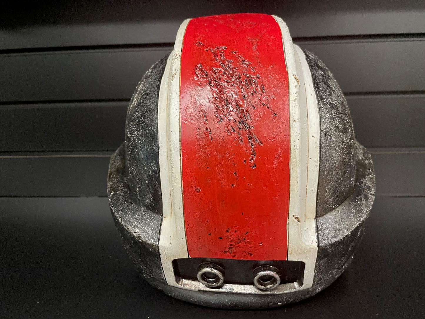 Space Marine Helmet | Black | Weathered | Cosplay