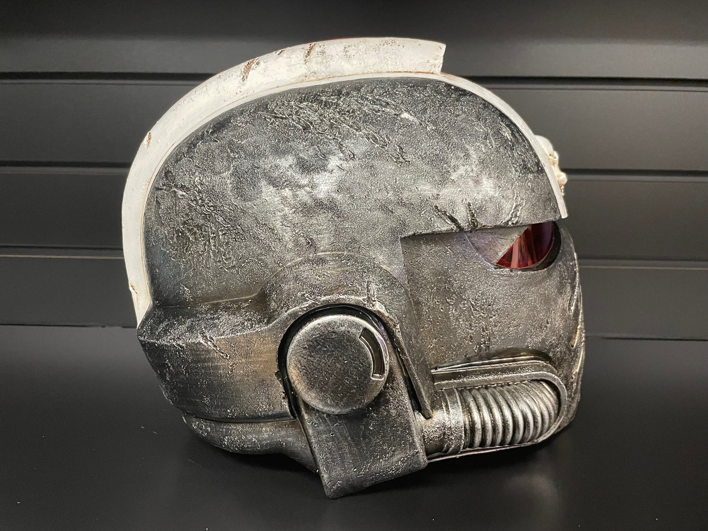 Space Marine Helmet | Black | Weathered | Cosplay